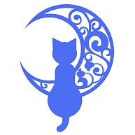 月猫(白×青
