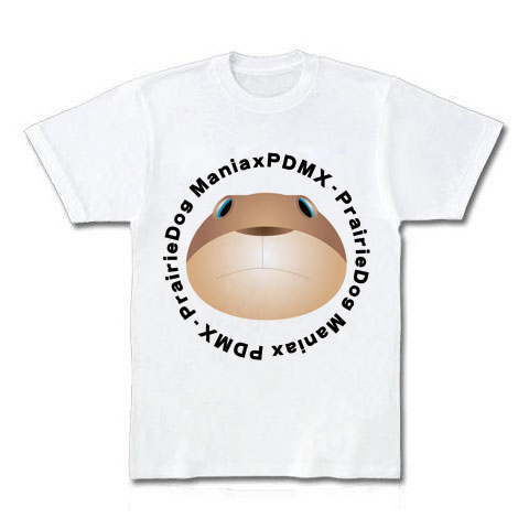 [PDMX]PrairieDogManiax Tシャツ9｜Tシャツ｜ホワイト