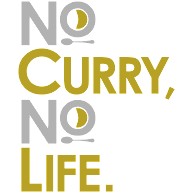 no curry，no life.｜Tシャツ Pure Color Print｜ライトイエロー
