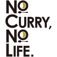 no curry，no life.｜Tシャツ｜ホワイト