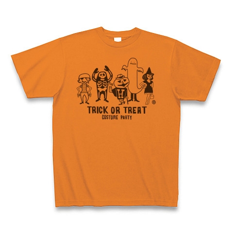 商品詳細 ハッピー ハロウィン Trick Or Treat Tシャツ オレンジ デザインtシャツ通販clubt