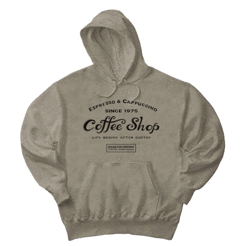 カフェ（COFFEE SHOP）｜パーカー｜グレー