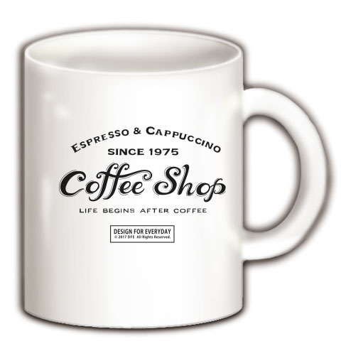 カフェ（COFFEE SHOP）｜マグカップ｜ホワイト