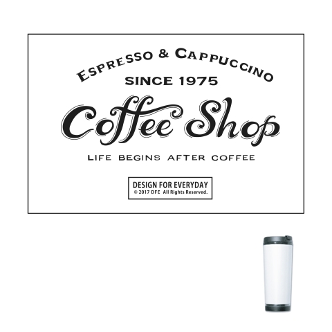 カフェ（COFFEE SHOP）｜タンブラー｜ホワイト