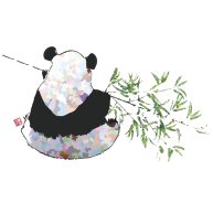 大熊猫のお食事