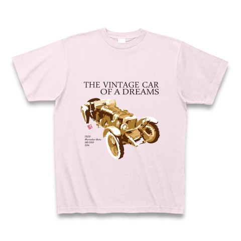 VINTAGE CAR｜Tシャツ Pure Color Print｜ピーチ