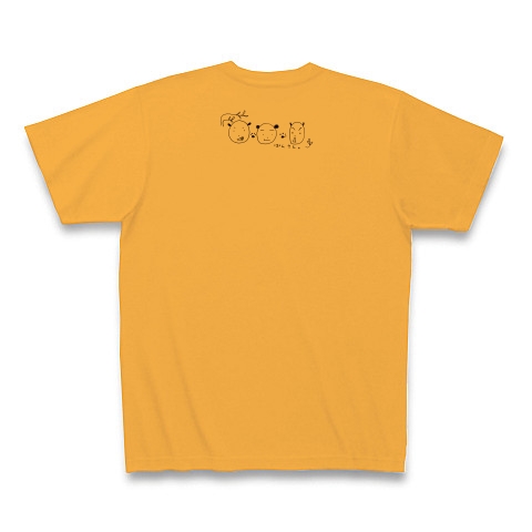 ぱんさん。｜Tシャツ｜コーラルオレンジ