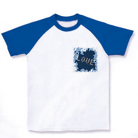 LovePiece(blue)｜ラグランTシャツ｜ホワイト×ロイヤルブルー