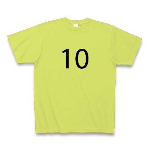 Number_10｜Tシャツ｜ライトグリーン