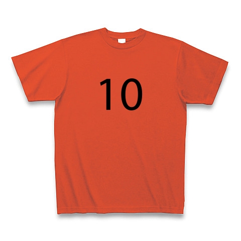 Number_10｜Tシャツ｜イタリアンレッド