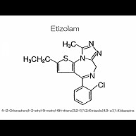 エチゾラム(デパス)構造式,一般名,化学名入り