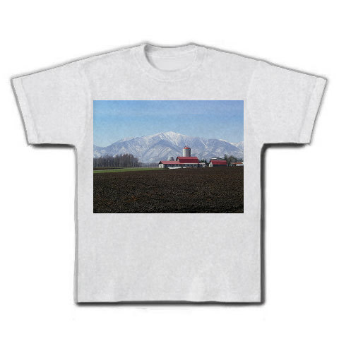 北海道・牧場の風景｜Tシャツ｜アッシュ