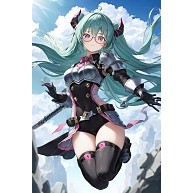 ジャンプする少女