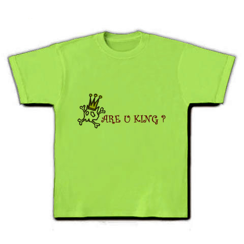 ARE_U_KING_?｜Tシャツ｜ライム