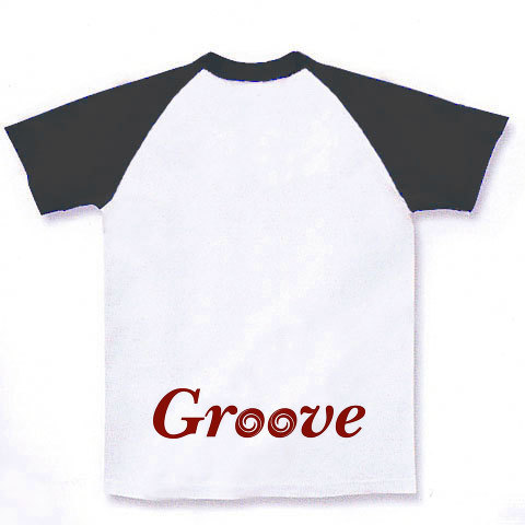 Groove-fire｜ラグランTシャツ｜ホワイト×ブラック