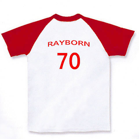 Rayborn｜ラグランTシャツ｜ホワイト×レッド