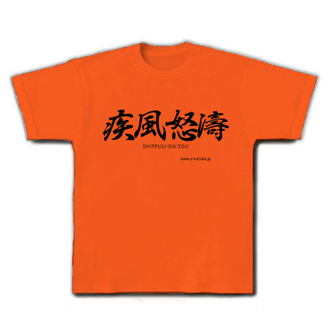 商品詳細 Gn 010 疾風怒濤 しっぷうどとう Tシャツ ゴールドイエロー デザインtシャツ通販clubt