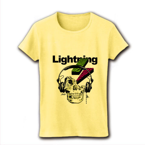 Lightning｜レディースTシャツ｜ライトイエロー