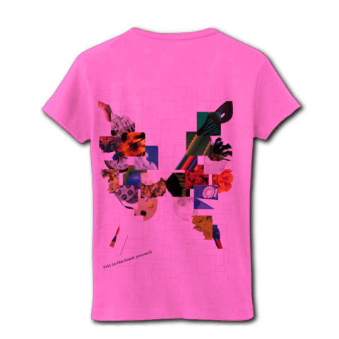 羽化｜レディースTシャツ｜ピンク