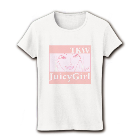 tkw pink2｜レディースTシャツ｜ホワイト