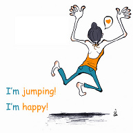 I'm jumping! I'm happy!