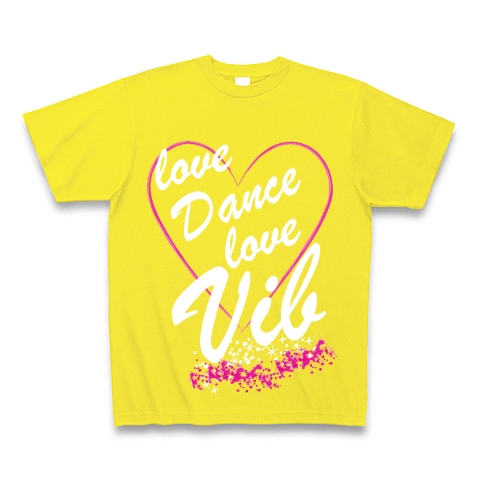LoveDanceLoveVib(black)｜Tシャツ Pure Color Print｜デイジー
