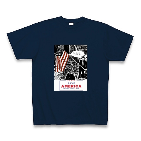 SAVE AMERICA｜Tシャツ Pure Color Print｜ネイビー