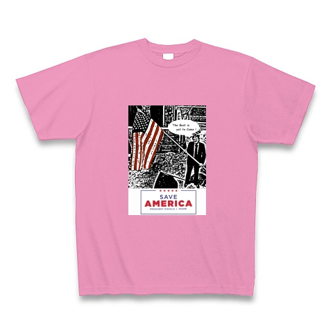 SAVE AMERICA｜Tシャツ Pure Color Print｜ピンク