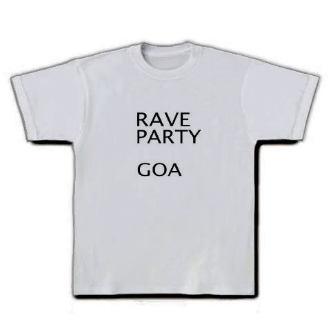 RAVE PARTY GOA｜Tシャツ｜シルバーグレー