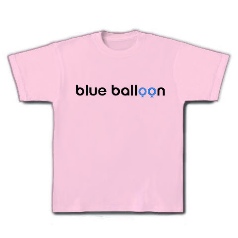 blue balloon｜Tシャツ｜ライトピンク