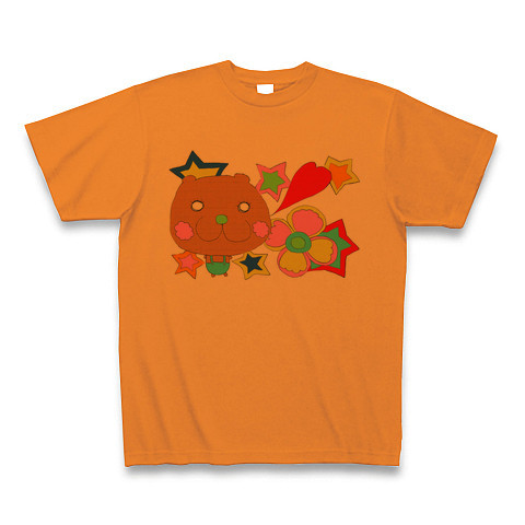 Popo the bear｜Tシャツ｜オレンジ