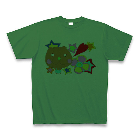 Popo the bear｜Tシャツ｜グリーン