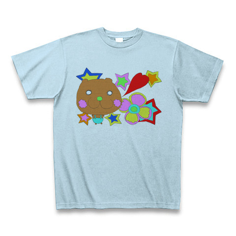Popo the bear｜Tシャツ｜ライトブルー