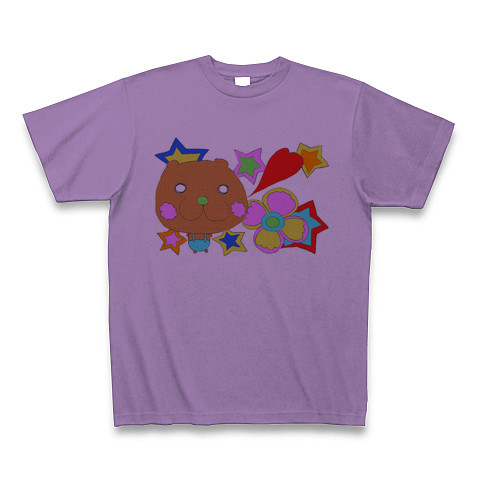 Popo the bear｜Tシャツ｜ライトパープル