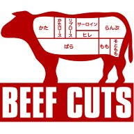 牛の可食部位図