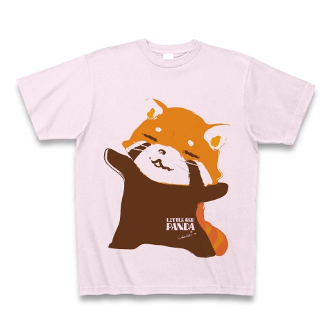 商品詳細 立ち寝 レッサーパンダ Tシャツ ピーチ デザインtシャツ通販clubt