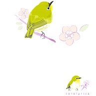 春告鳥 うぐいす色のメジロ スケッチ 0536
