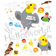 HELLO WORLD 0550 ごきげんオカメインコとそこらへんの鳥たち
