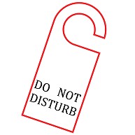 起こさないで！「DO not disturb」
