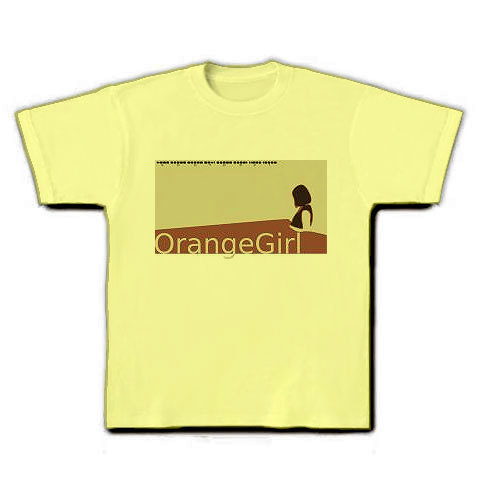 OrangeGirl｜Tシャツ｜ライトイエロー