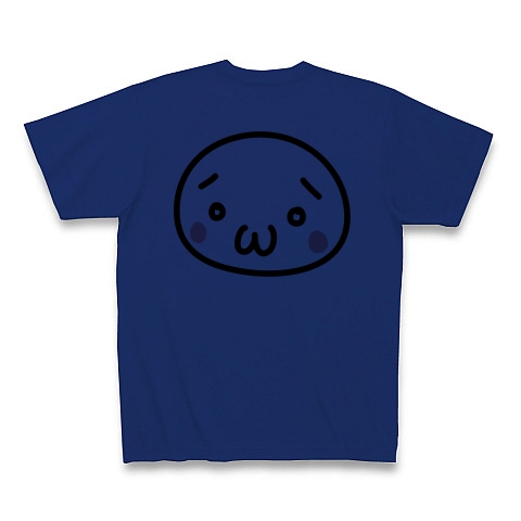 商品詳細 もきゅ りゃんめん 顔文字 Tシャツ ロイヤルブルー デザインtシャツ通販clubt