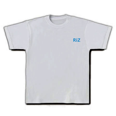 RiZ Logo(blue)｜Tシャツ｜シルバーグレー