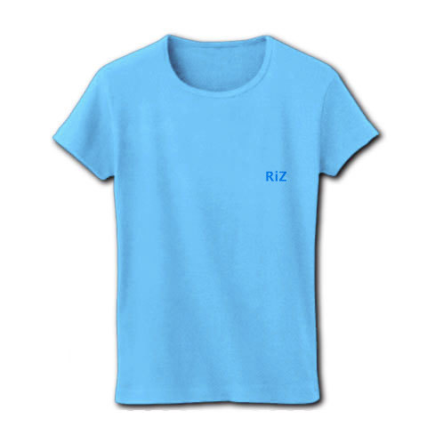 RiZ Logo(blue)｜レディースTシャツ｜ライトブルー