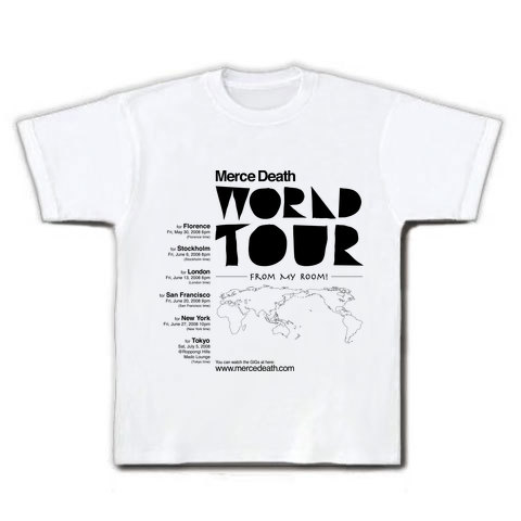 Merce Death World Tour from My Room｜Tシャツ｜ホワイト