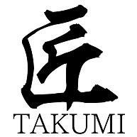 匠TAKUMI（漢字・黒文字） 【design by マハラジャ】｜ラグランTシャツ｜ホワイト×レッド