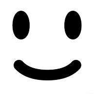 【ニコニコ笑顔の、かわいいグッズ！】かおシリーズ　スマイルフェイス｜レディースTシャツ｜ホワイト