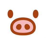 【ブタちゃん大好き！かわいい豚グッズ！】かわキャラシリーズ　ブタちゃん顔(再レイアウトver.)