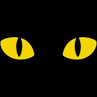 【かわいい猫グッズ！猫Tシャツ！見つめる猫の目、マジプレダンシン！】かおシリーズ　猫の目 〜キャッツアイ〜｜ポロシャツ Pure Color Print｜ネイビー