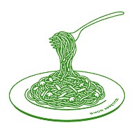 パスタ　スパゲッティ（緑）