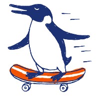 スケートボード ペンギン skate board penguin